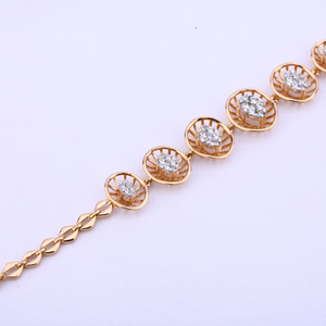 Ladies bracelet rosegold 18ct