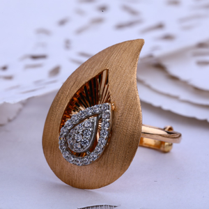 18CT Rose Gold Classic Women's Hallmark Ring 