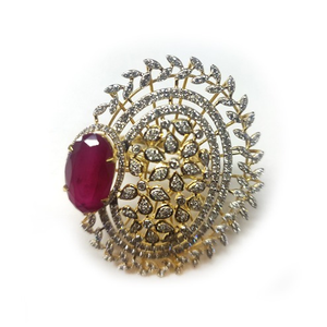 916 gold designer ruby stone ring md-r001