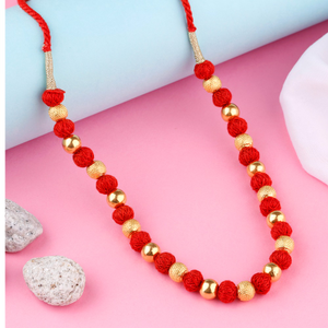 Red Color Short Mala For Womens