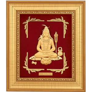 Bholanath beautiful Gold Frame In 24K Gold Fo