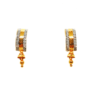 22K Gold Fancy Earrings MGA - BTG0411