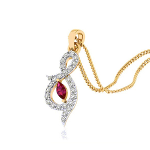 MARQUISE COLOR STONE PENDENT