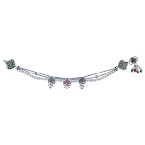 Fancy Silver Ladies Anklet