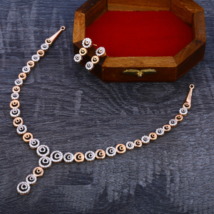 18KT Rose Gold Fancy Women's Necklace Set RN1
