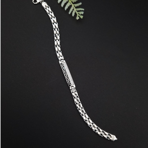 Sleek Sterling: High-Quality 925 Men's Bracel