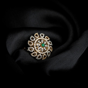 18KT Real Diamond Ladies Ring