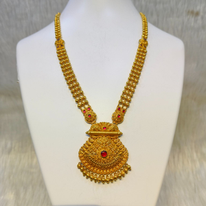 916 Gold Long Necklace For Wedding