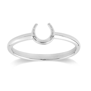 925 Silver Lucky Horseshoe Ring