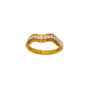 22K Gold CZ Diamond Ring MGA - LRG0177