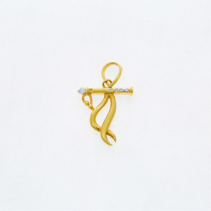 22kt Gold Lord Krishna Flute Pendant