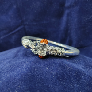 Silver Shiv Design Kada