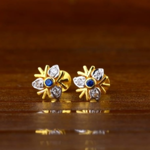22 carat gold classical ladies earrings RH-LE