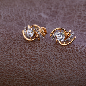 750 Rose Gold Design Earring RE75