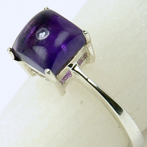 Amethyst Gemstone Ring With 925 Sterling Silv