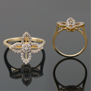 18kt designer diamond rings