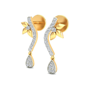 Gold royal earring ber 063