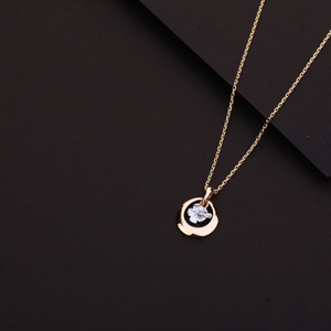 Chain with pendent fancy rosegold