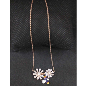 925 Sterling Silver Rose Polish Designed Pend