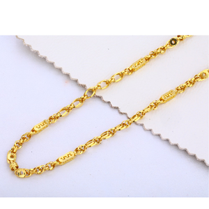 22KT gold plain Exclusive men's choco chain m