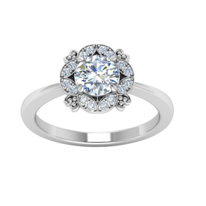 14kt silver simple ring