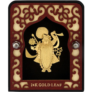 999 gold leaf shreenathji frame
