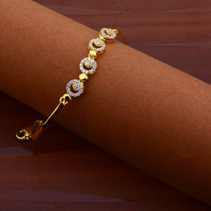 Ladies kada bracelet cz 916