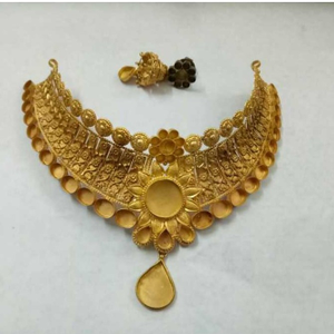 22KT Gold Ladies Necklace (Chakor) Yellow