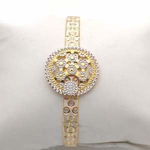 Gold Hallmark Cnc Lock Bangle - LL741