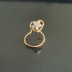18k Gold Real Diamond Nosepin