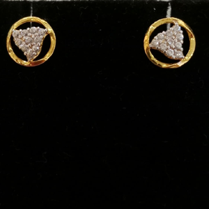 22k Gold Diamond Ladies Earrings