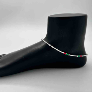 Silver Fancy New Model Light Weight Anklets