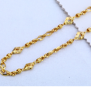 22kt gold men's designer choco chain mch27