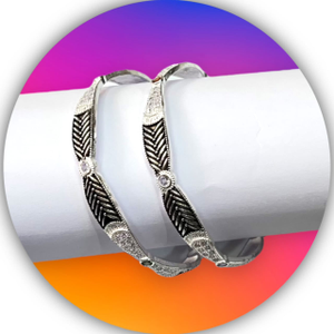 925 Silver Fancy Bangle MSMB03