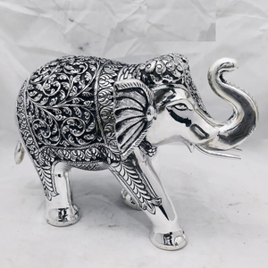 925 pure silver designer elephant in deep car