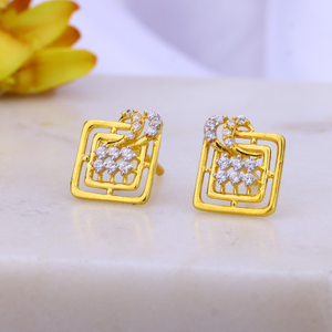 latest fancy earrings in 22k  gold.