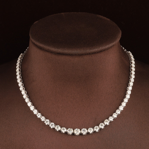 18kt rose gold designer diamond necklace