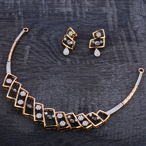 750 Rose Gold Hallmark Necklace Set RN116