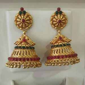 22KT Gold Ladies Indian Antique Jumkha 