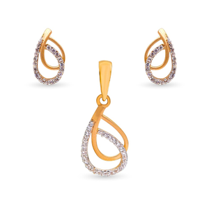 Fancy 22k Gold Pendant Set
