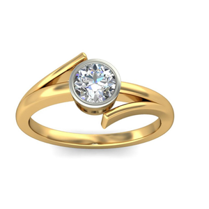 14 KT SOLITAIRE RING