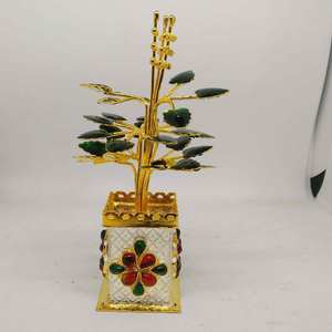Silver Traditional Gold Plated Colour Stone T