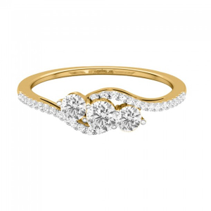 Triad diamond ring