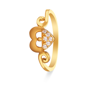 Heart 14k Yellow Gold Ring