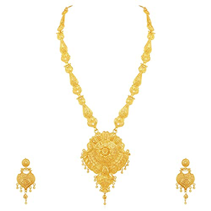Gold 22 k hallmark necklace set