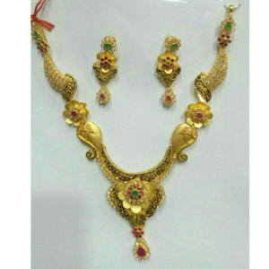 22K / 916 Gold Antique Short Necklace Set