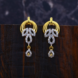 22 carat gold antique ladies earrings rh-le52