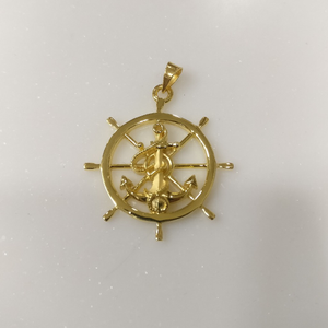 22kt gold Anchor pendant for men