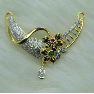 Gold fancy mangalsutra pendant