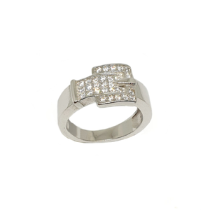 925 Sterling Silver CZ Diamond Ring MGA - GRS